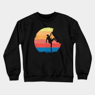 Free Climbing Mountaineering Climbers Crewneck Sweatshirt